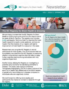 Spring 2020 Newsletter