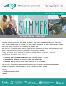 Summer 2026 Newsletter